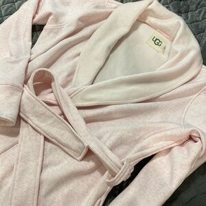 Baby Pink Ugg Womens Large Duffield Robe Spa Lounge sleep wear